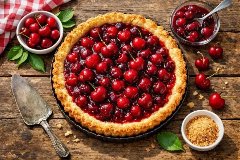 Torta de cereja sem glúten