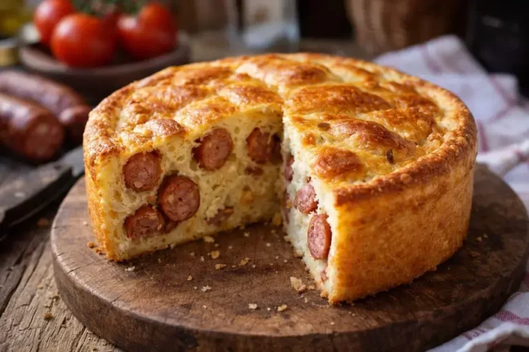 torta salgada de salsicha