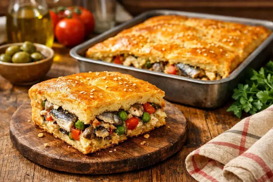 torta salgada de sardinha