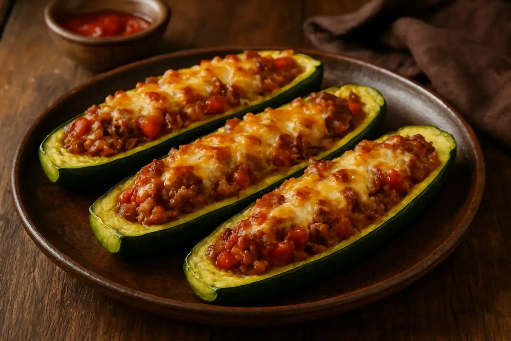 Receita de abobrinha recheada