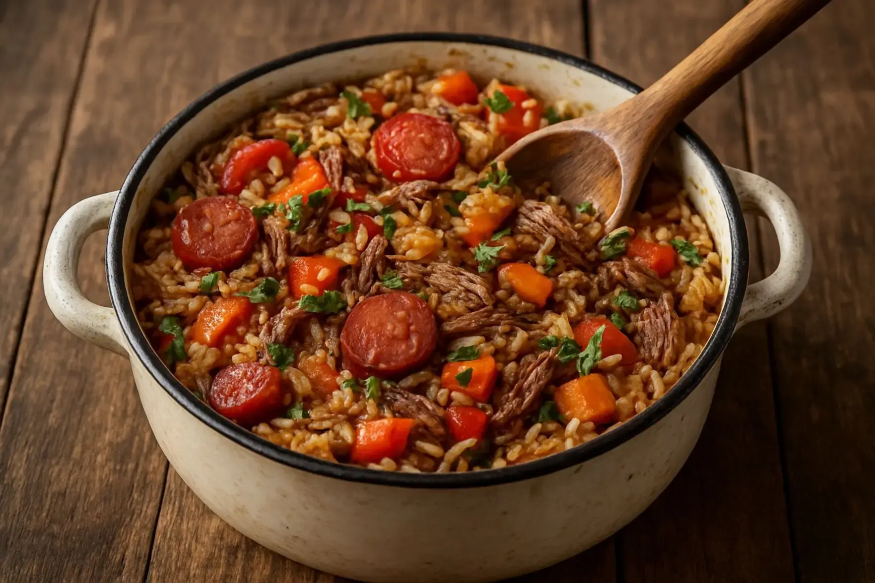 Arroz carreteiro prático em uma panela só Arroz carreteiro prático em uma panela só