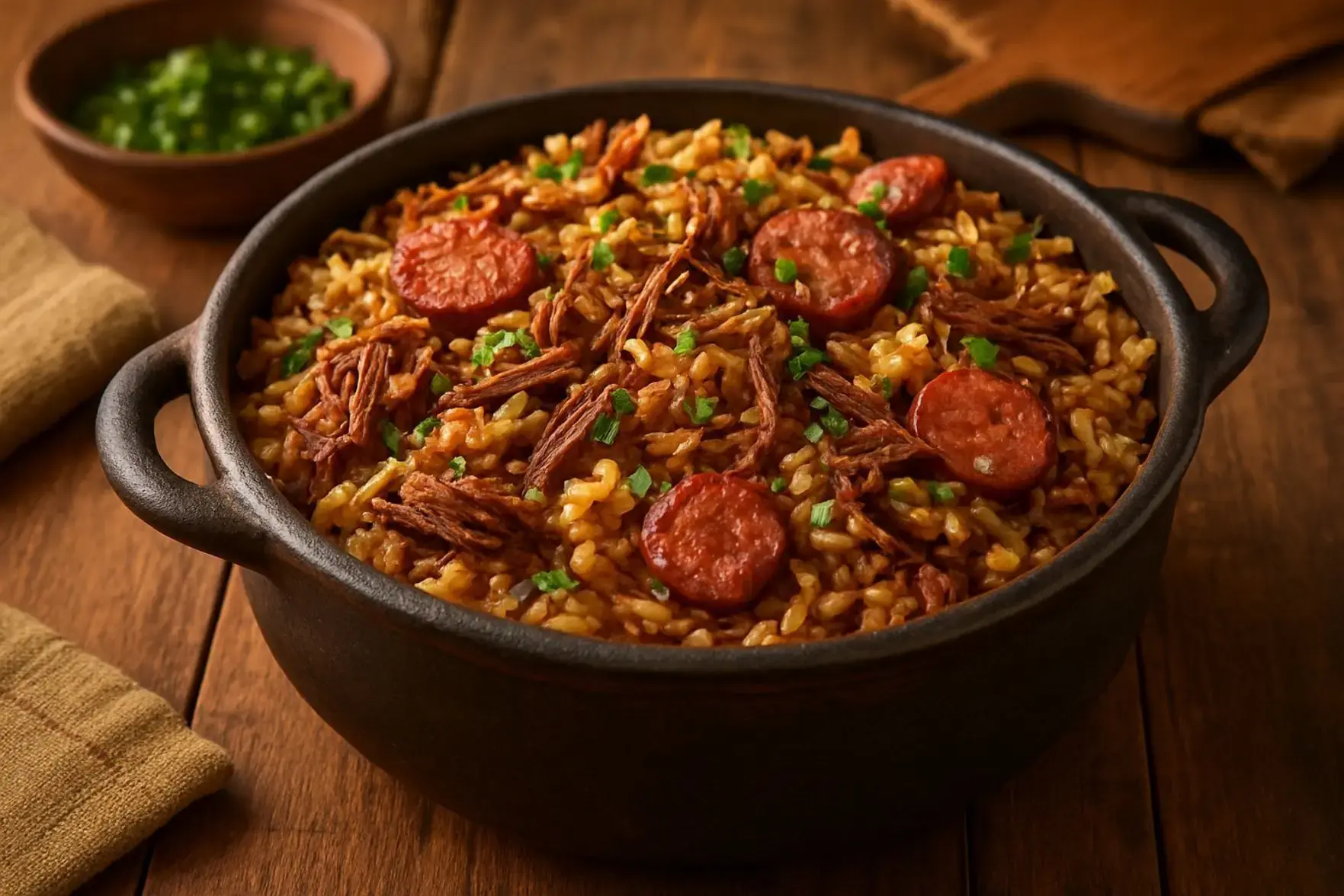 Arroz carreteiro simples e saboroso