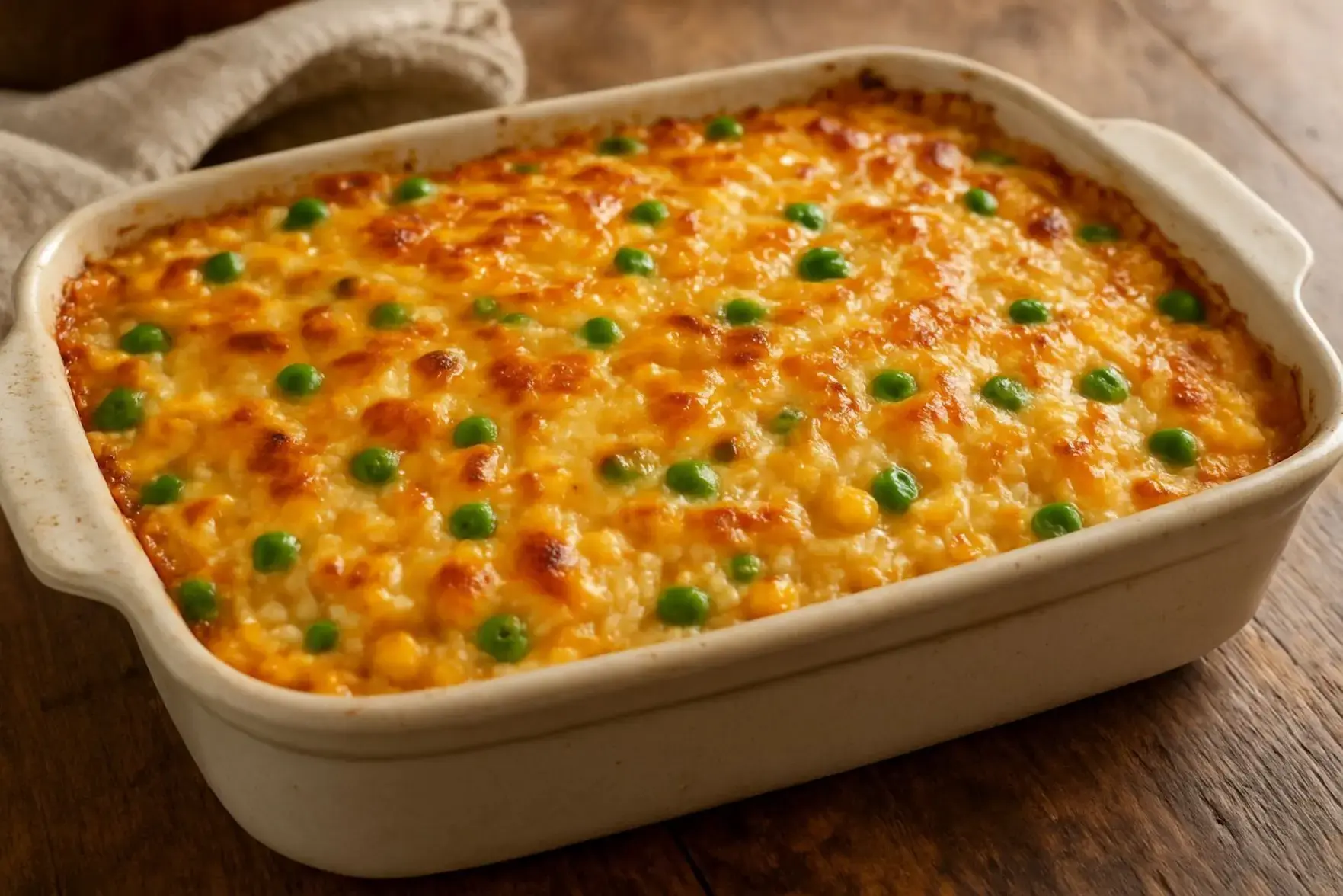 Receita de arroz de forno cremoso Receita de arroz de forno cremoso