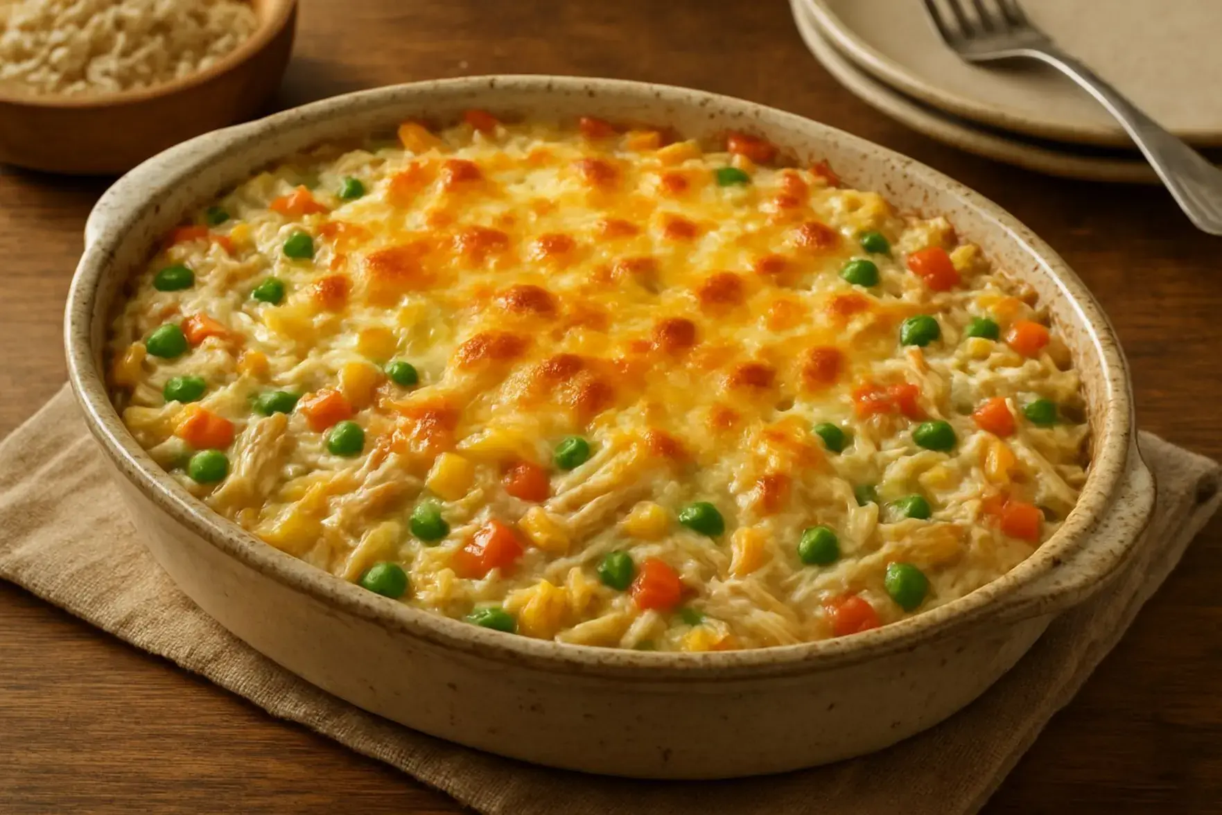 Receita de arroz de forno cremoso