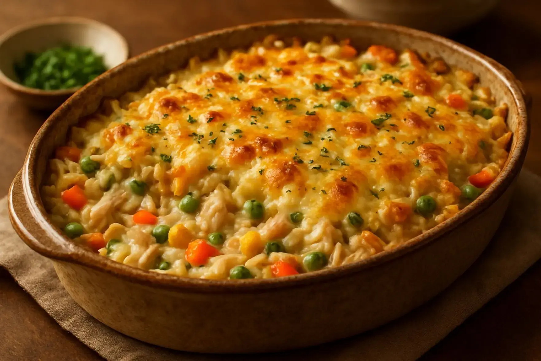 Receita de arroz de forno cremoso