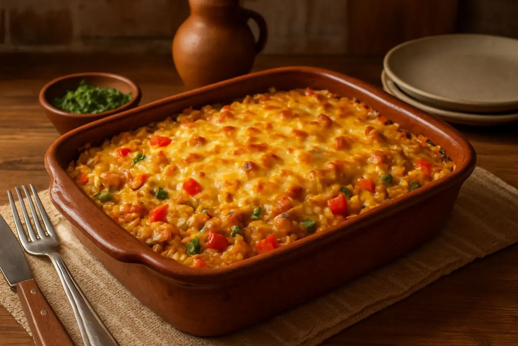 Receita de arroz de forno econômico