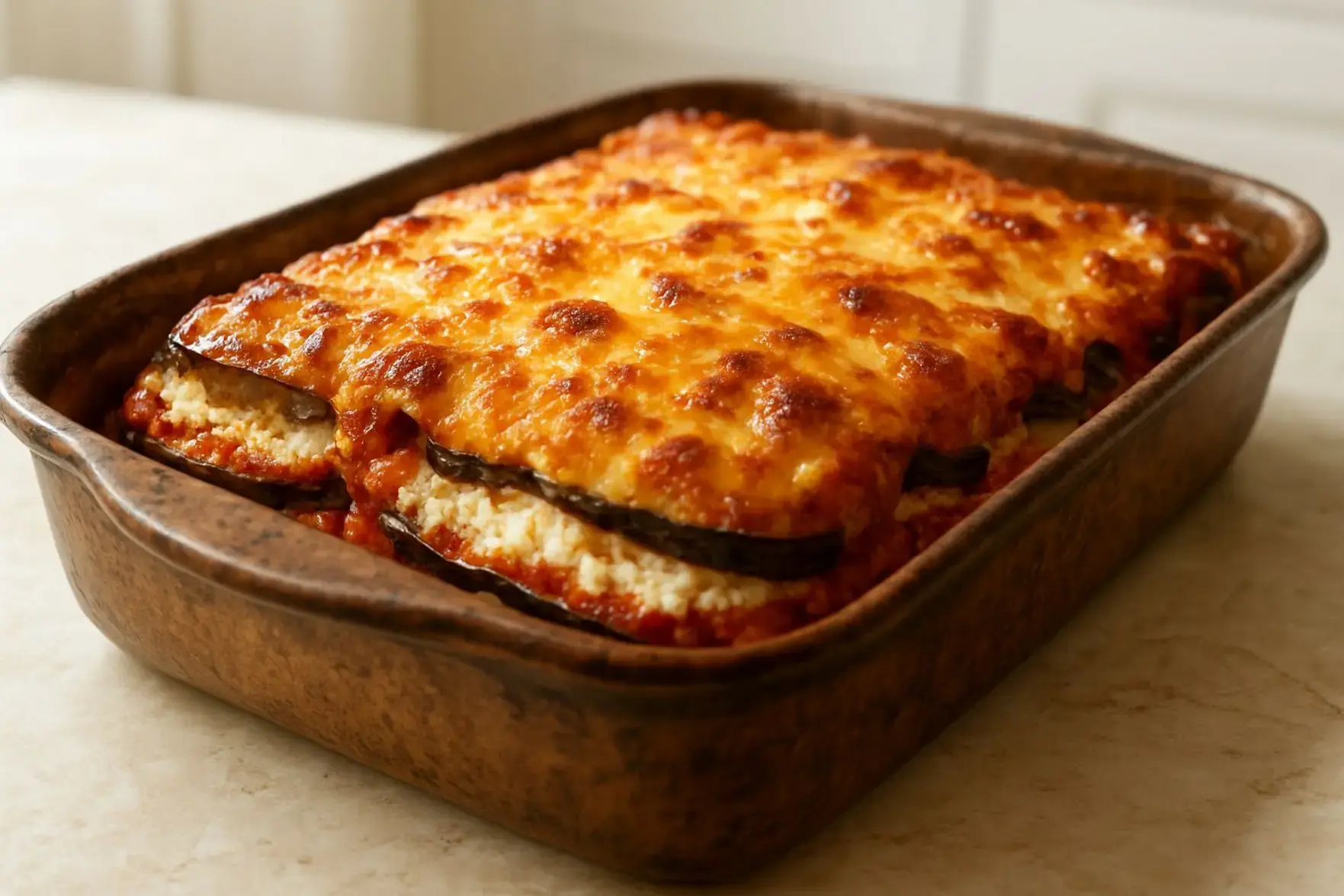 Berinjela gratinada leve