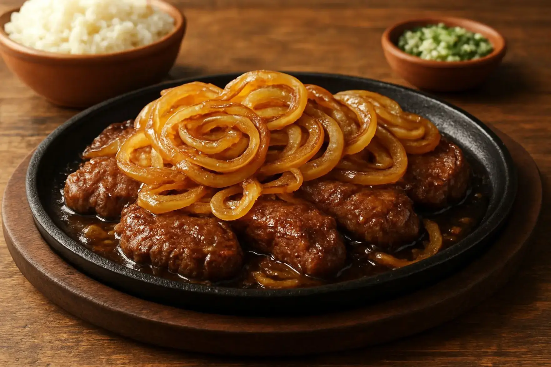 Bife acebolado simples