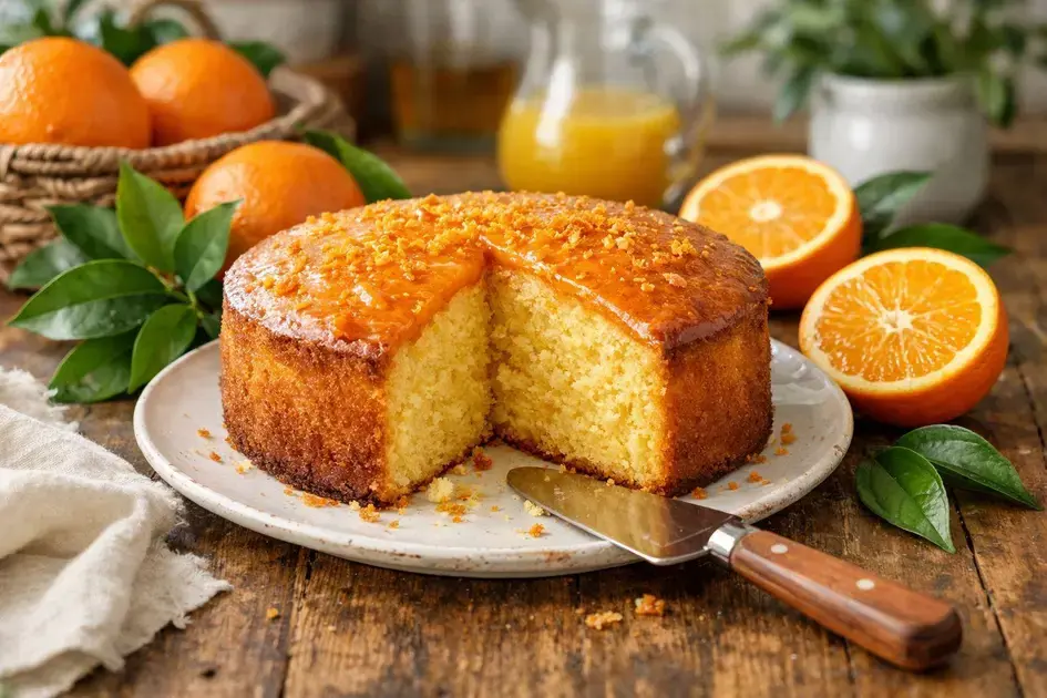 bolo laranja simples fofinho