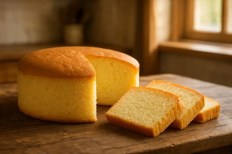 Bolo massa branca simples