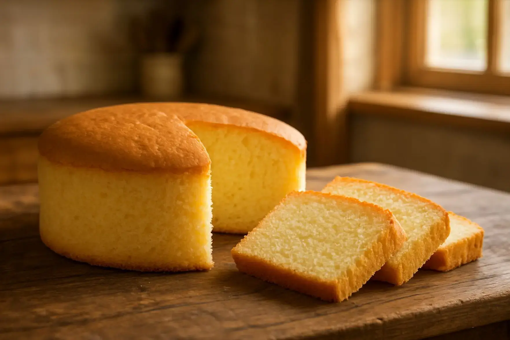 Bolo massa branca simples