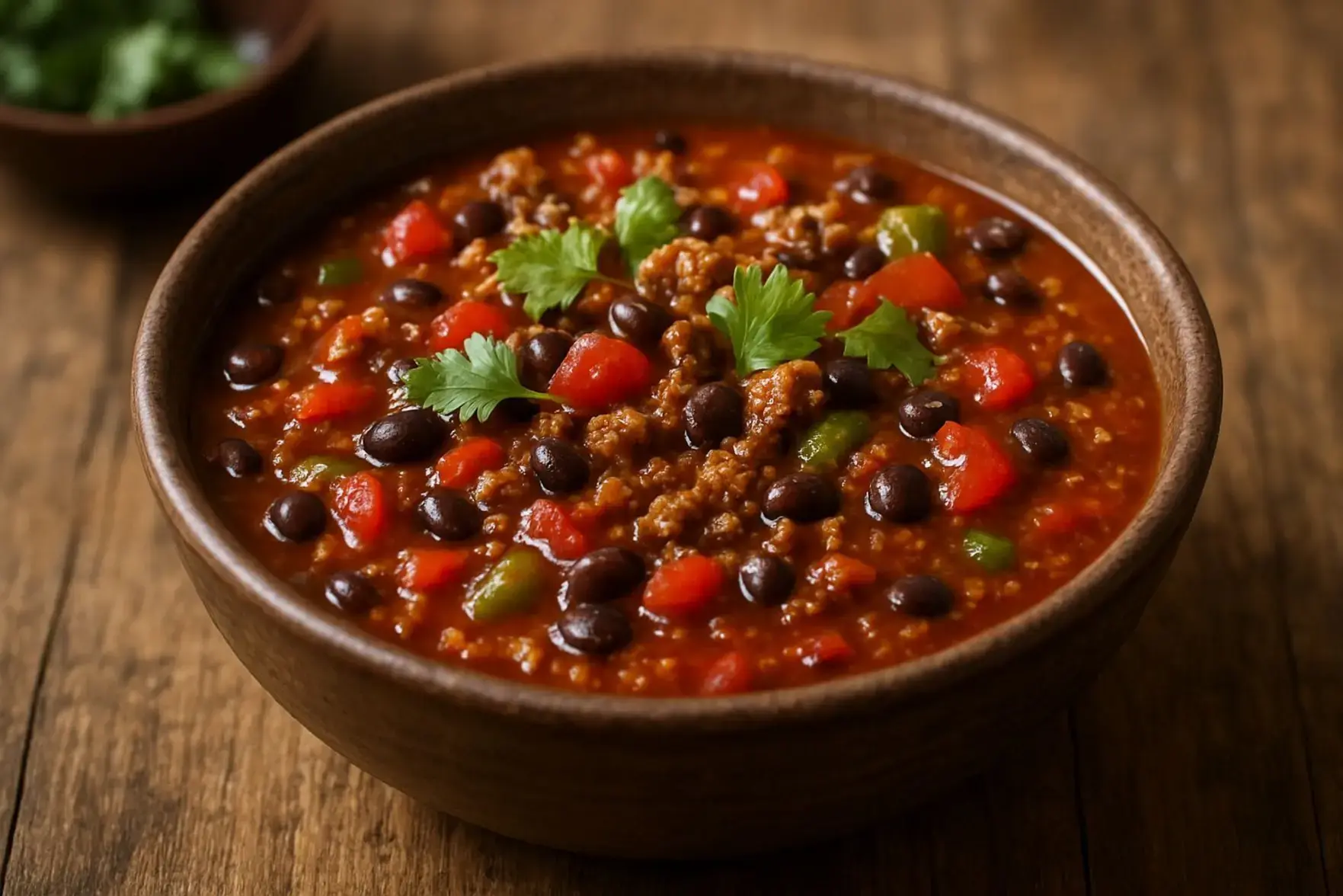 Chili de carne moída na panela só Chili de carne moída na panela só