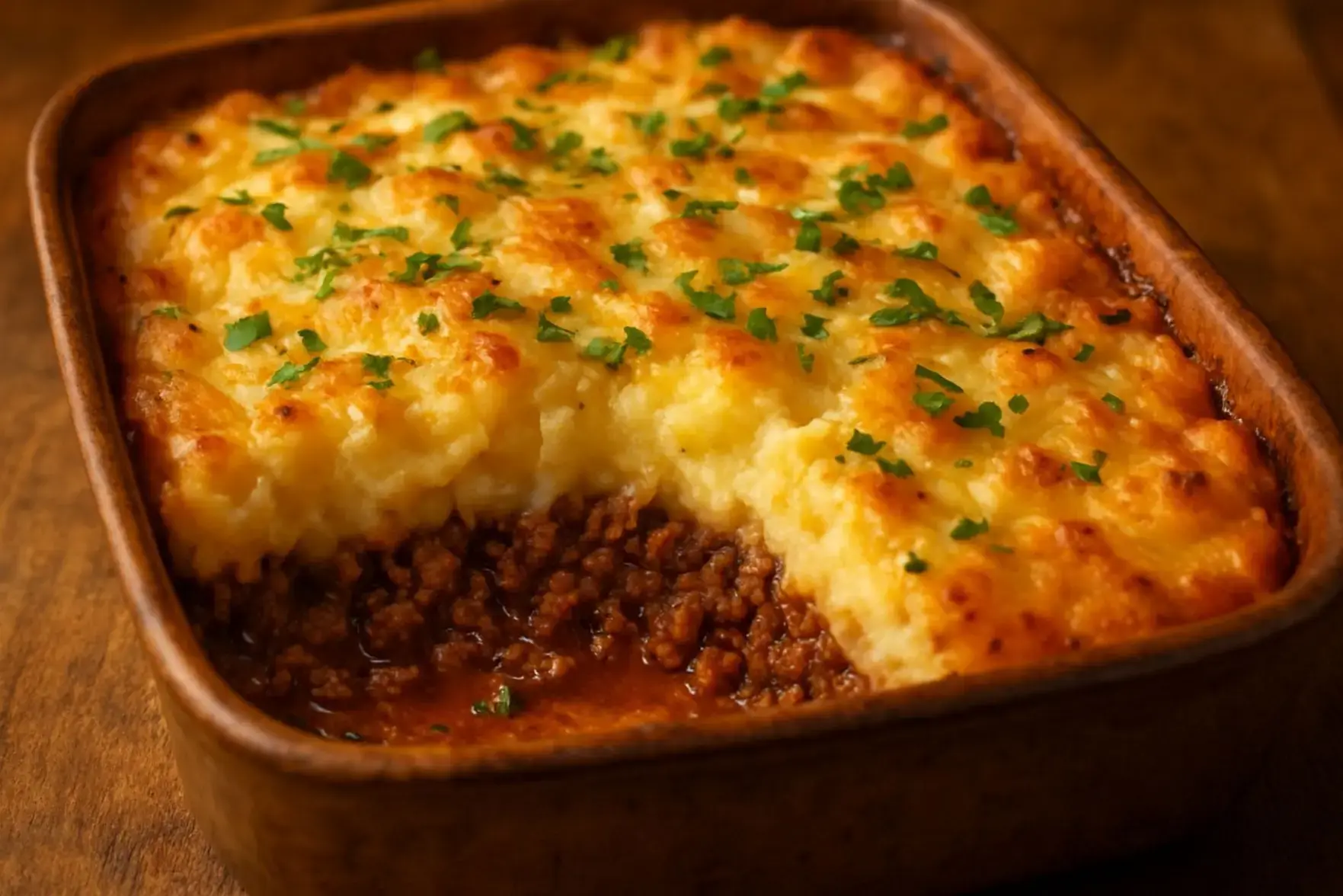 Escondidinho de batata com carne moída