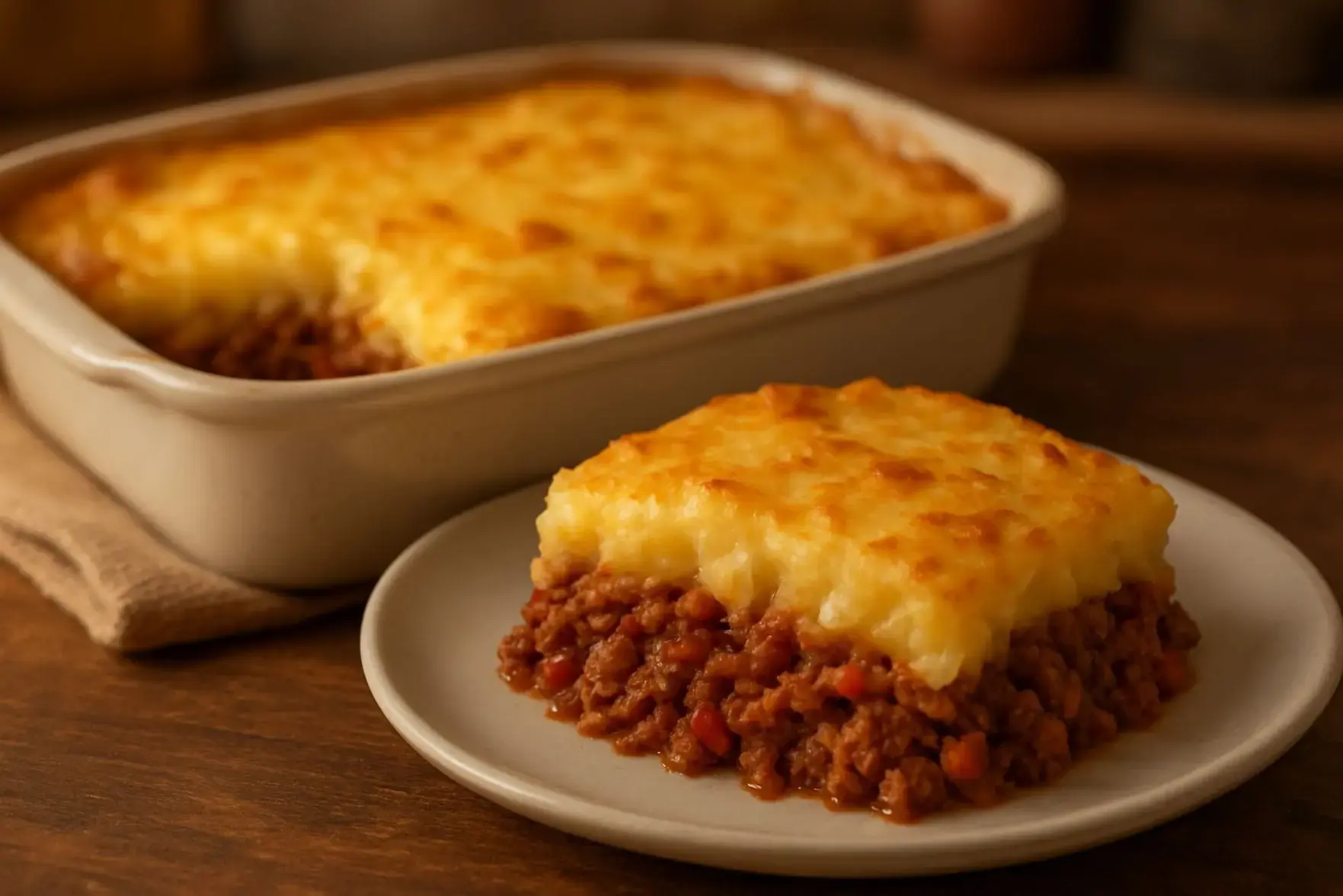 Escondidinho de carne moída