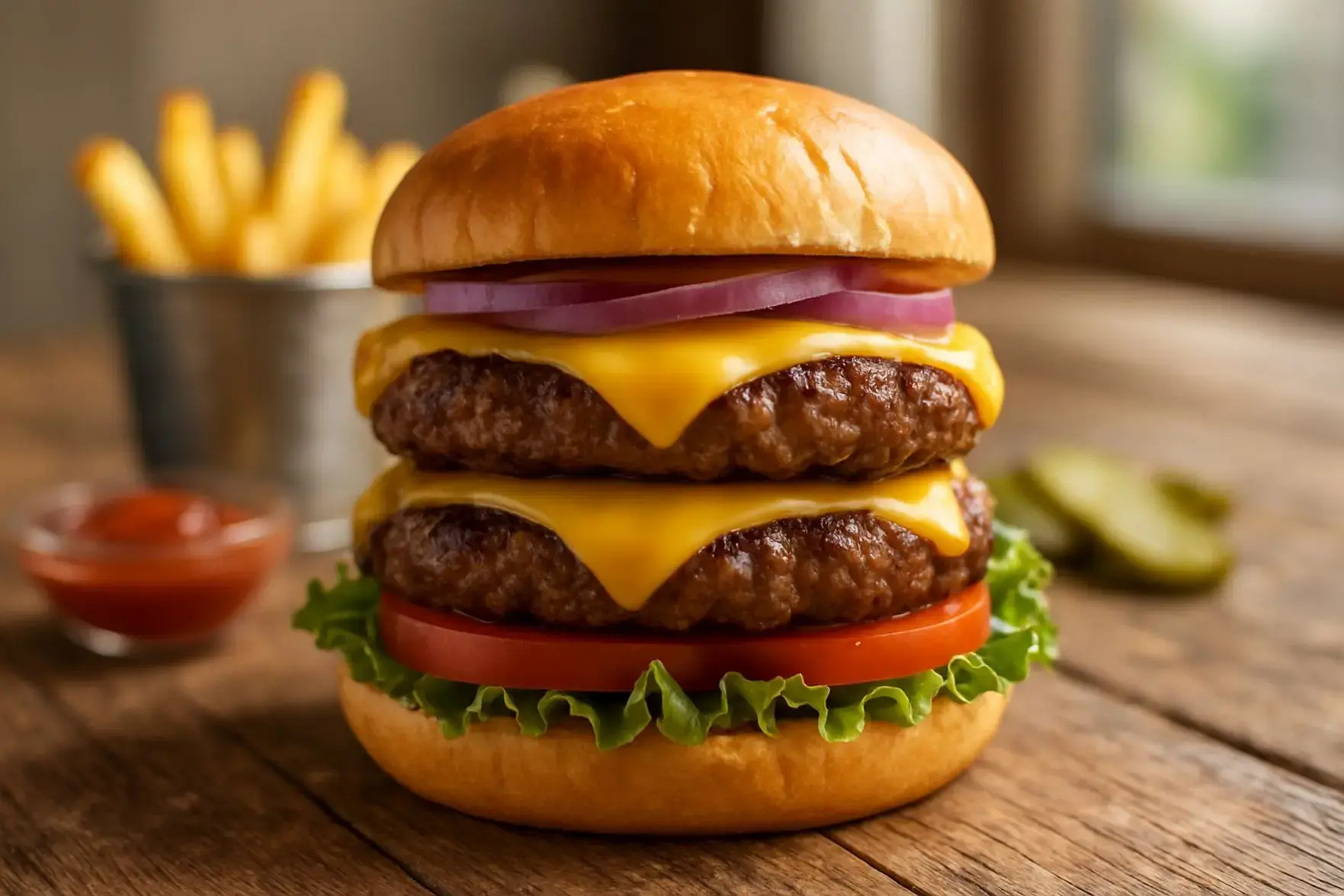 Hambúrguer caseiro rápido