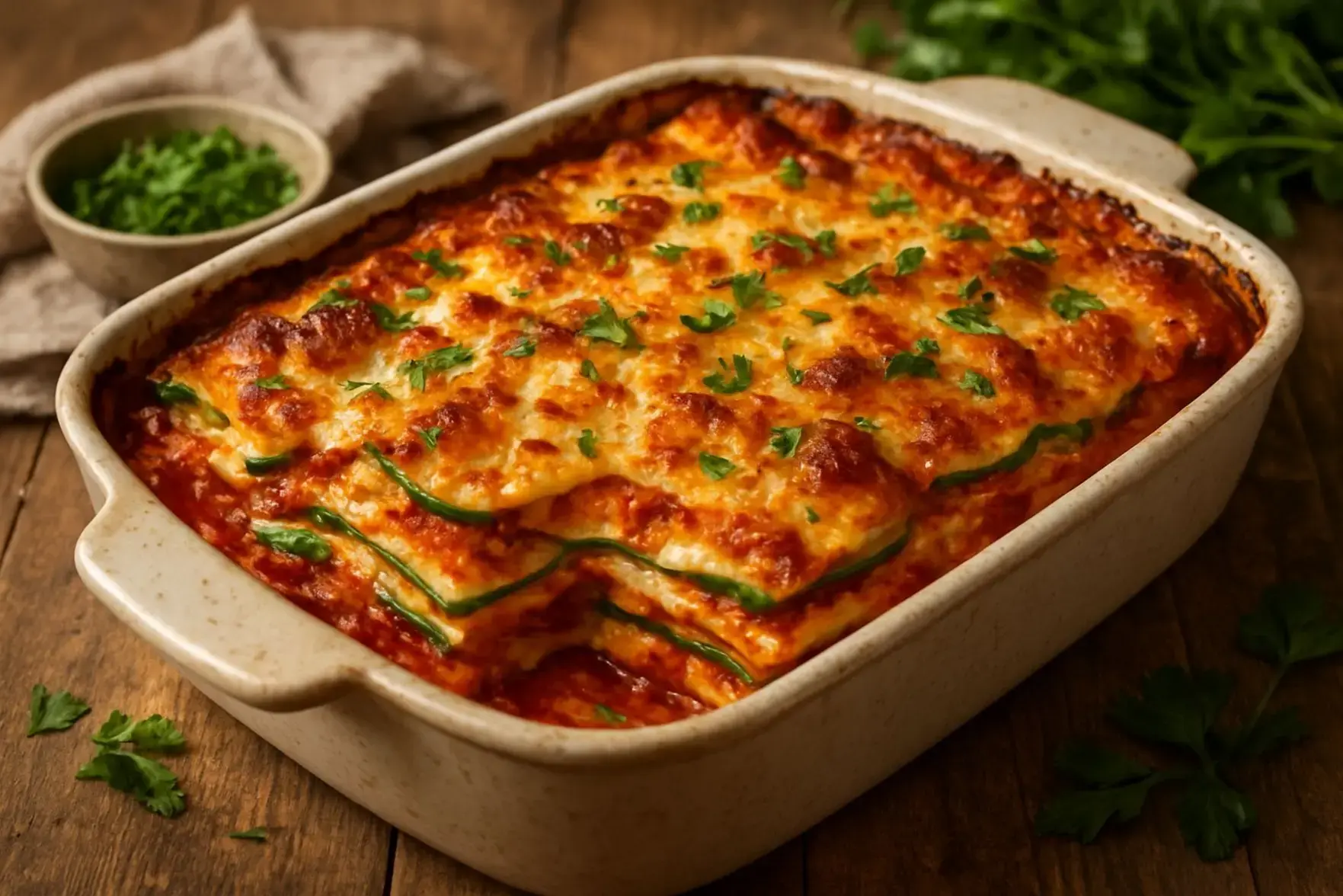 Lasanha de abobrinha leve Lasanha de abobrinha leve