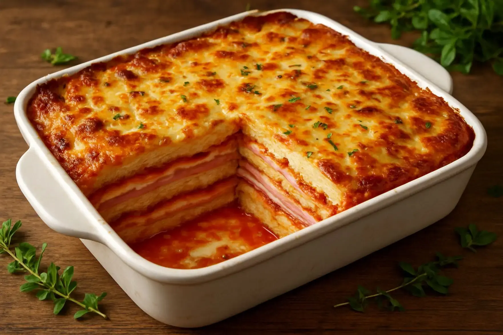 Lasanha de pão de forma prática Lasanha de pão de forma prática