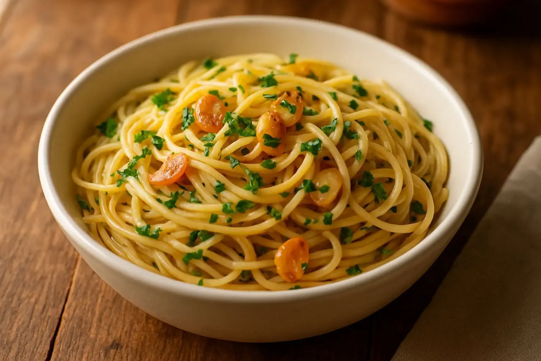 Receita de macarrão alho e óleo prático