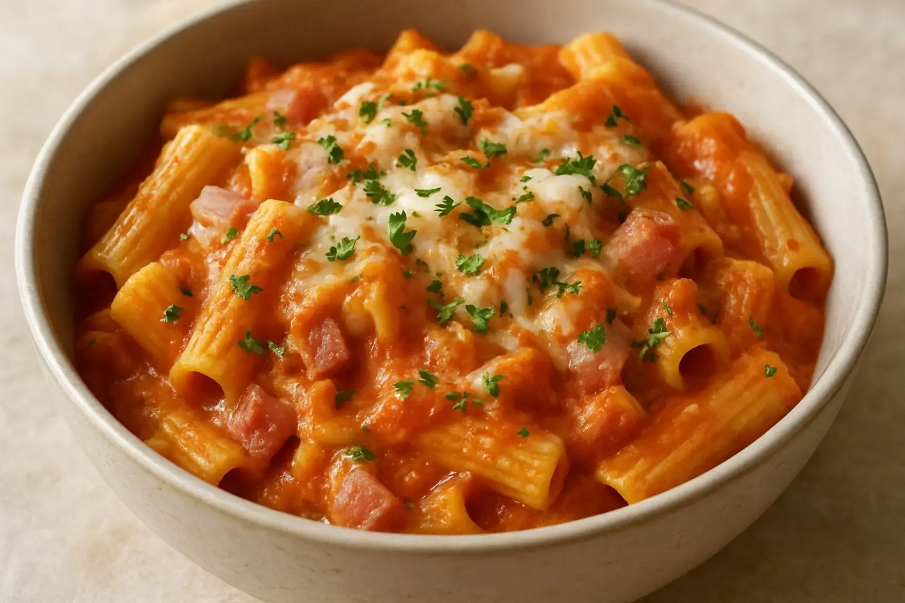 Macarrão de panela de pressão cremoso Macarrão de panela de pressão cremoso