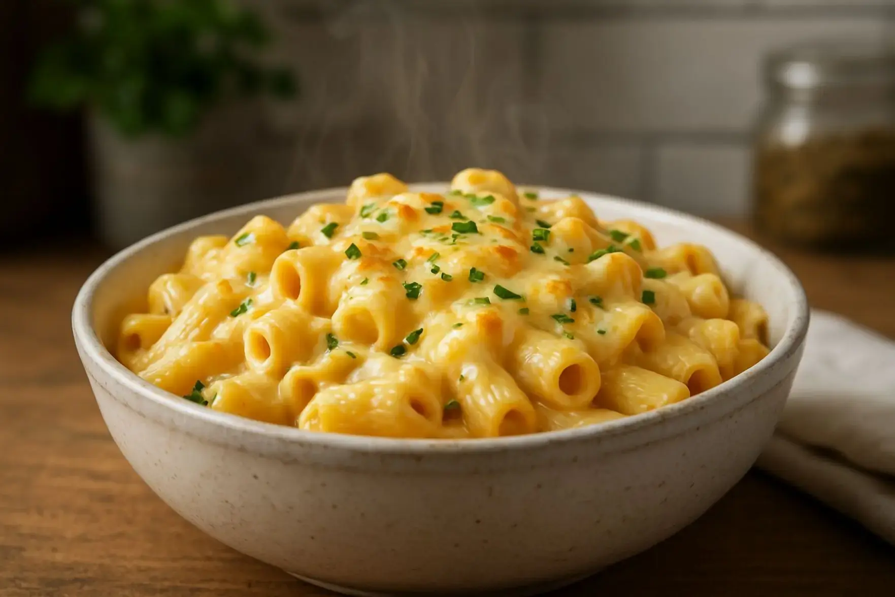 Macarrão na panela de pressão cremoso Macarrão na panela de pressão cremoso