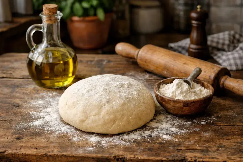 massa de pizza simples tudo gostoso