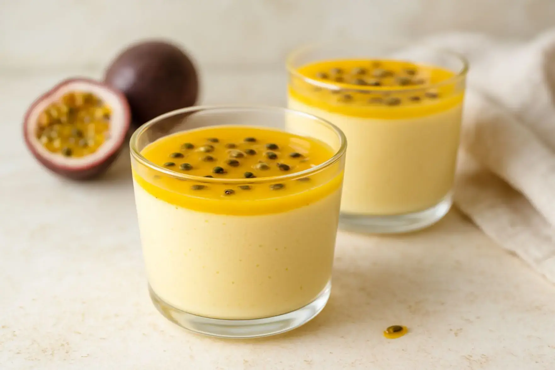 Mousse de maracujá fácil sem forno