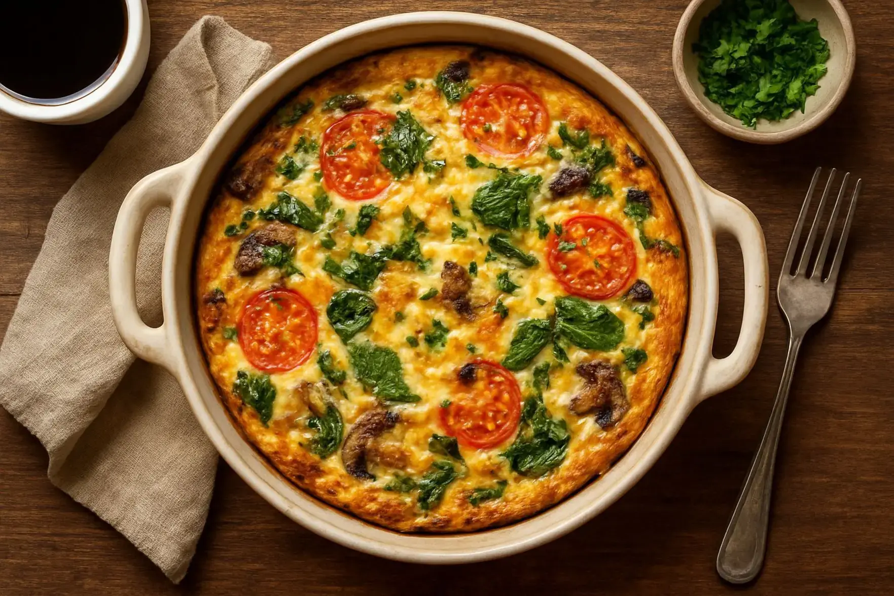 Omelete de forno rápido e fácil