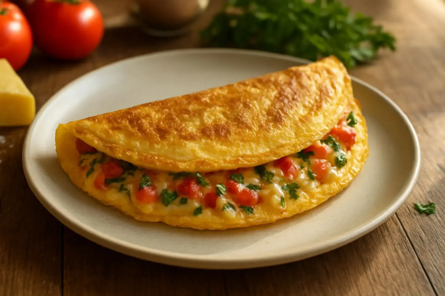 Omelete recheado rápido