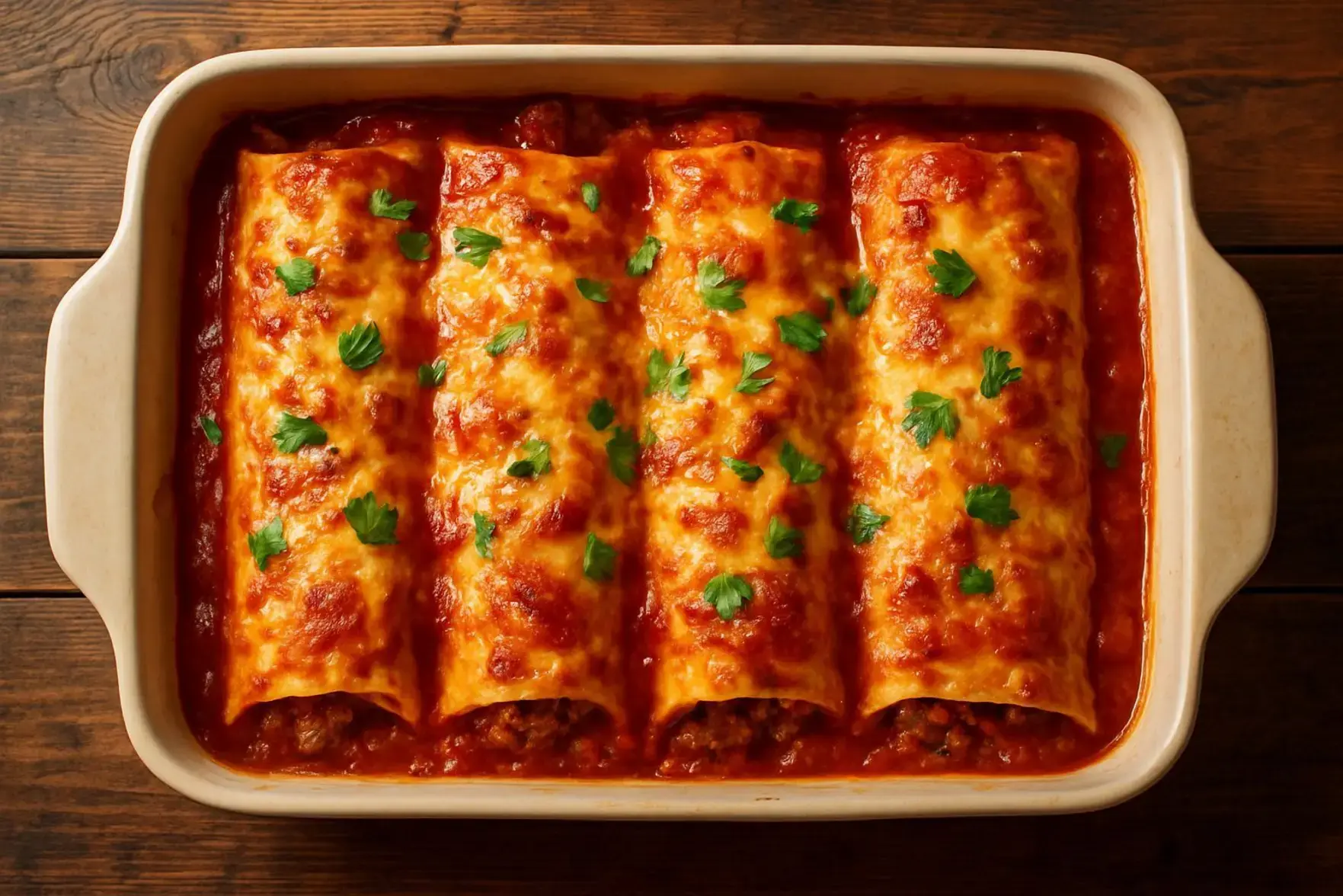 Panqueca de carne moída saborosa Panqueca de carne moída saborosa