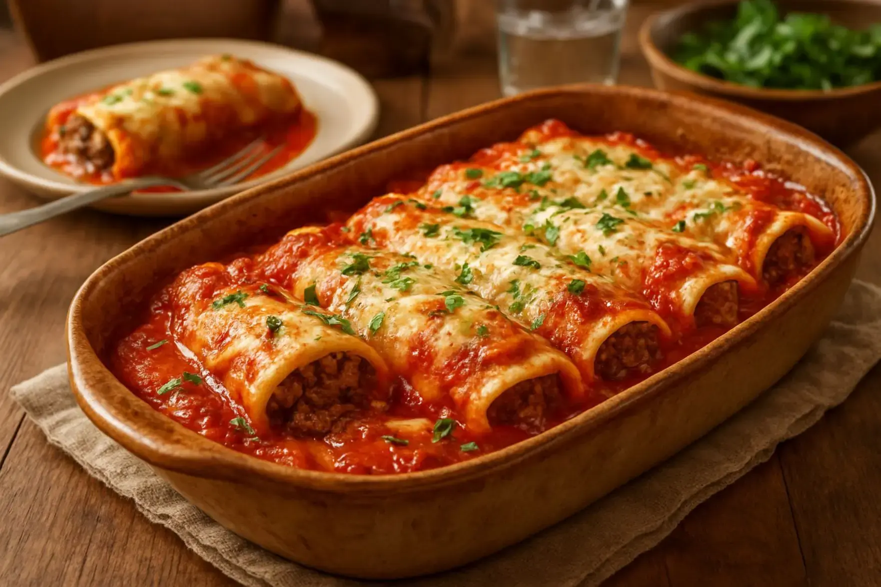 Receita de panqueca de carne moída Receita de panqueca de carne moída