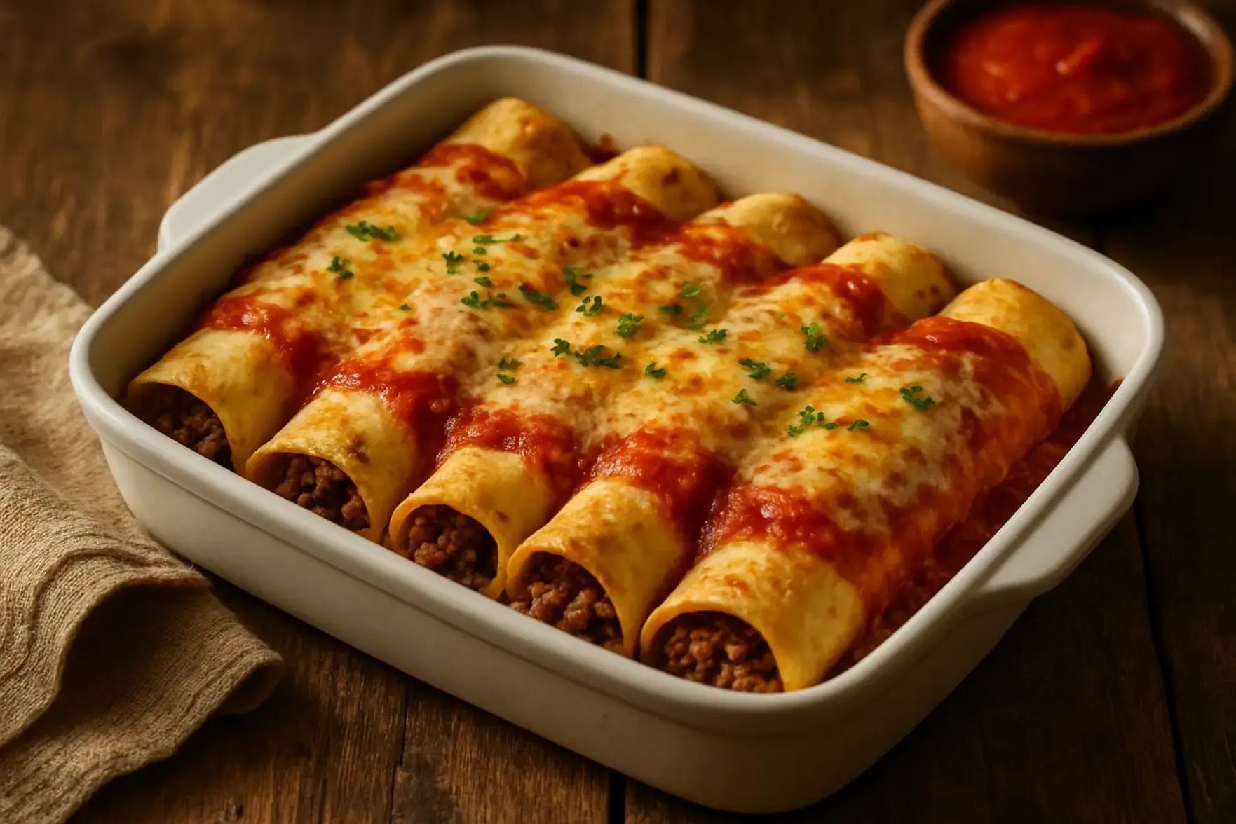 Panqueca prática de carne moída