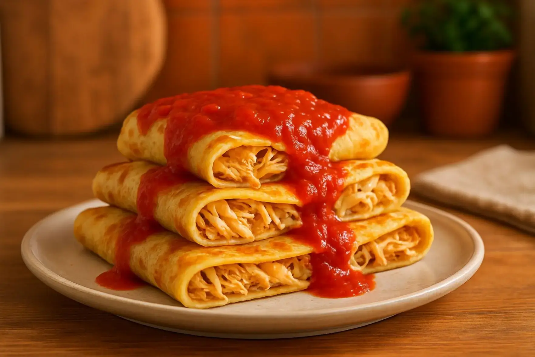 Panqueca salgada fácil de liquidificador