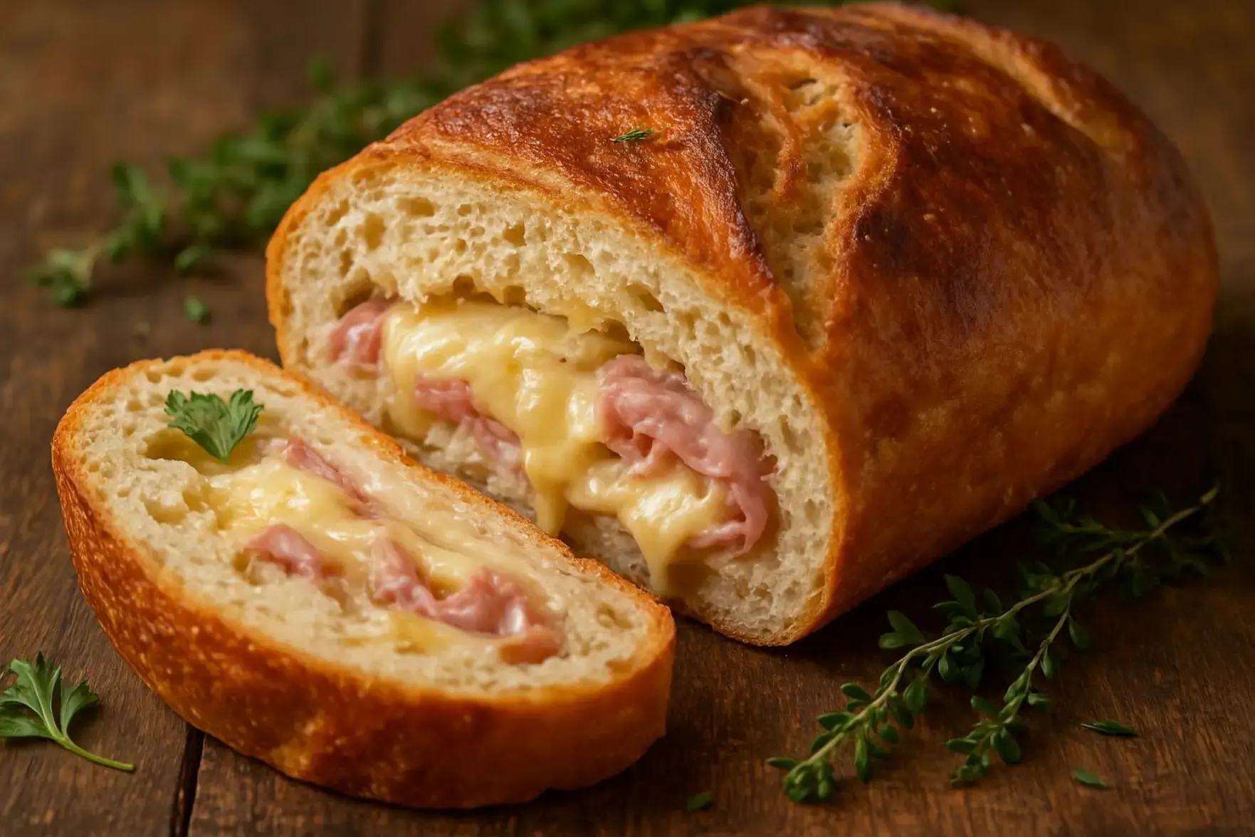 pão recheado fácil