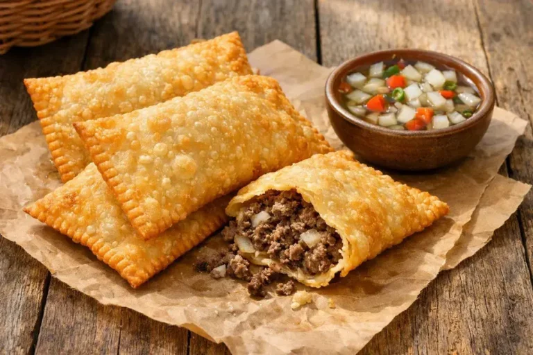 pastel de feira com vinagre