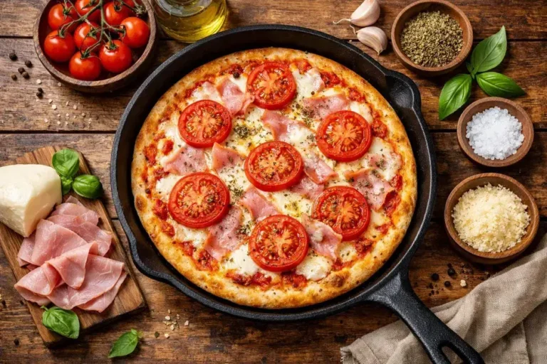 pizza de frigideira de liquidificador