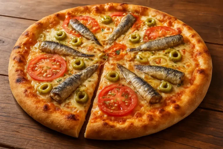 Pizza de sardinha simples