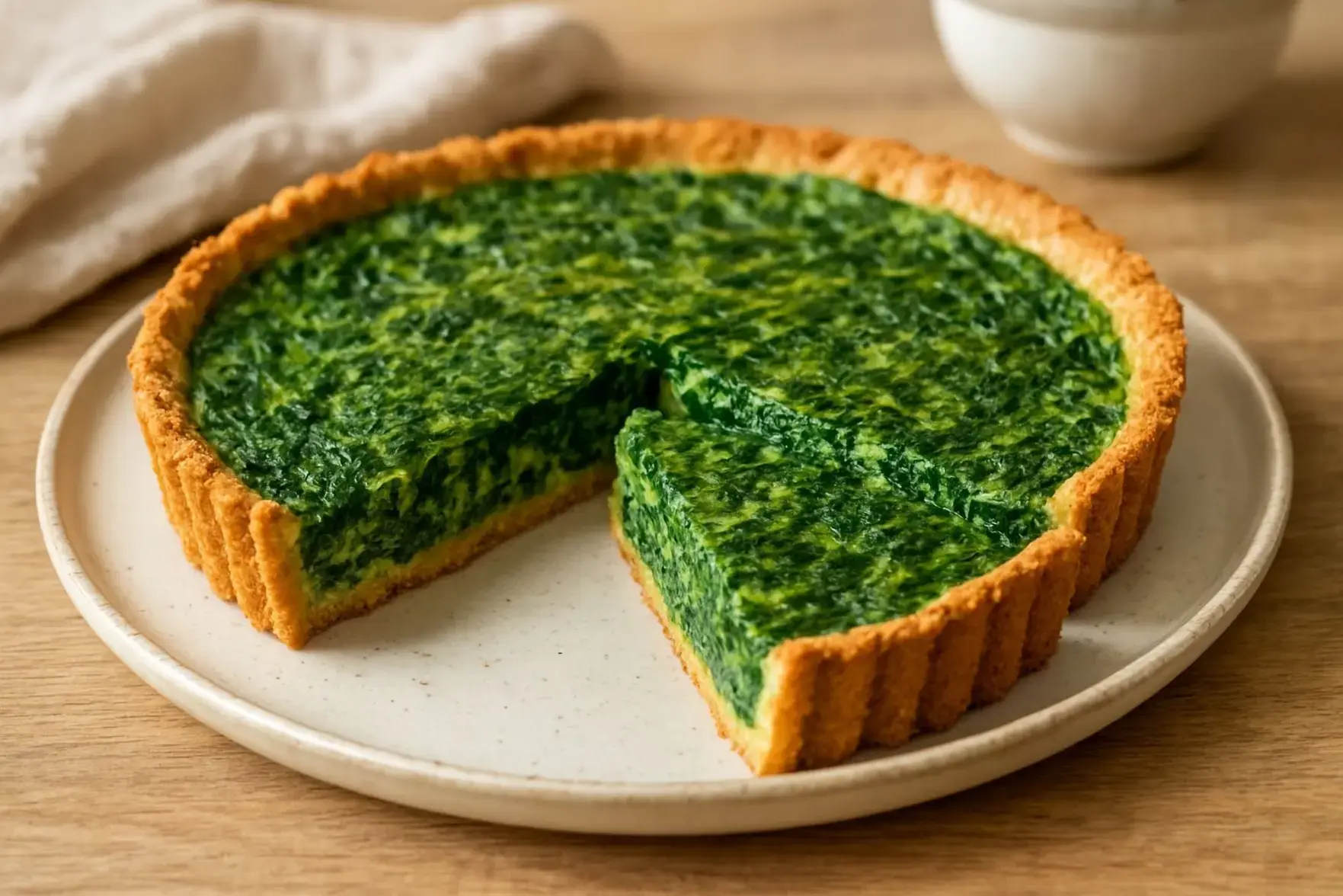 Quiche de espinafre low carb