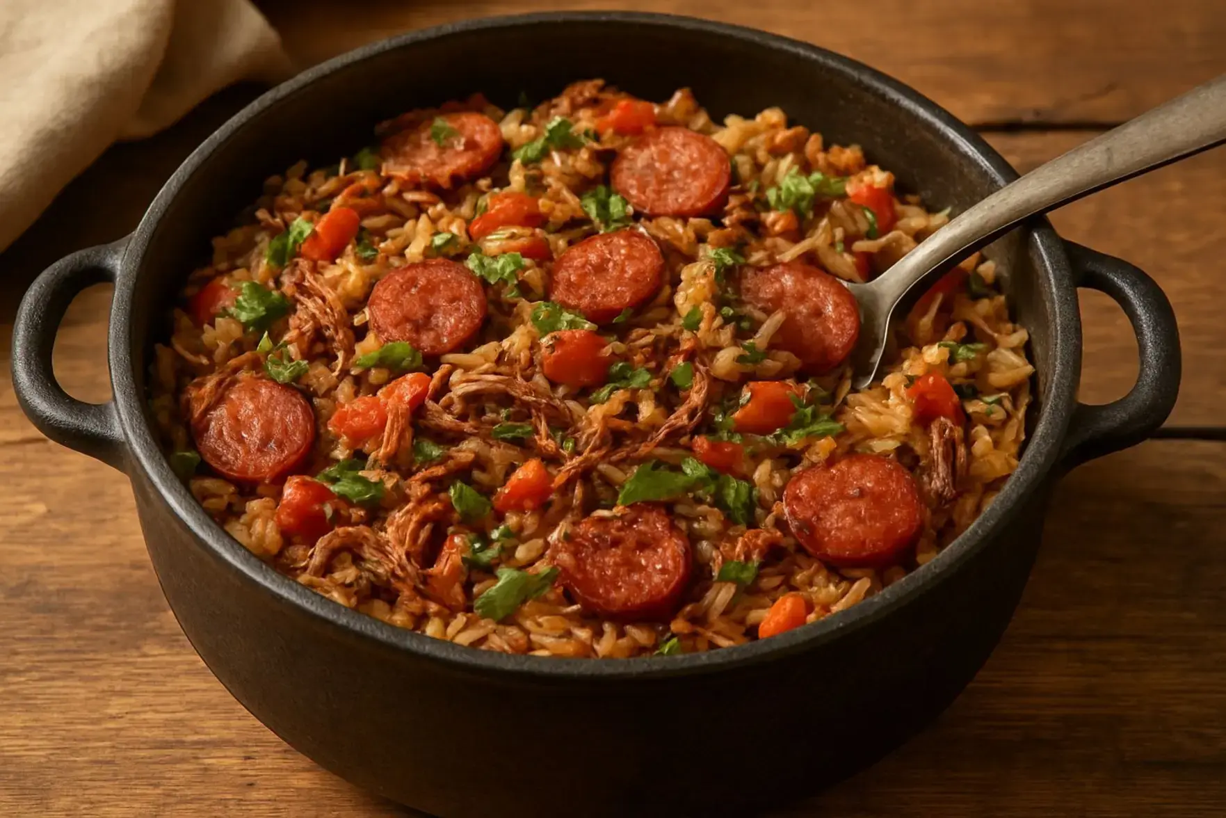 Receita de arroz carreteiro fácil Receita de arroz carreteiro fácil