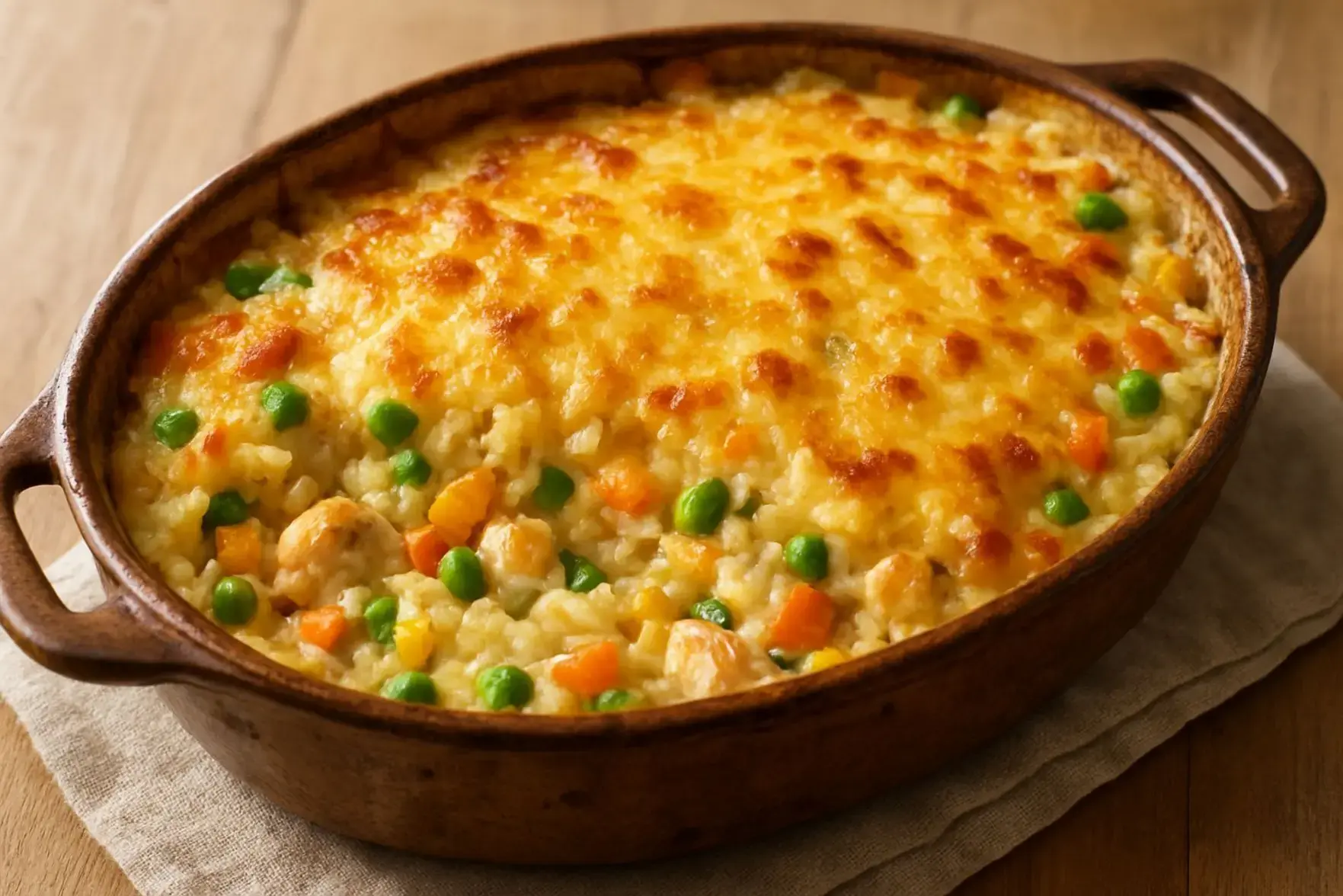 Receita de arroz de forno cremoso Receita de arroz de forno cremoso