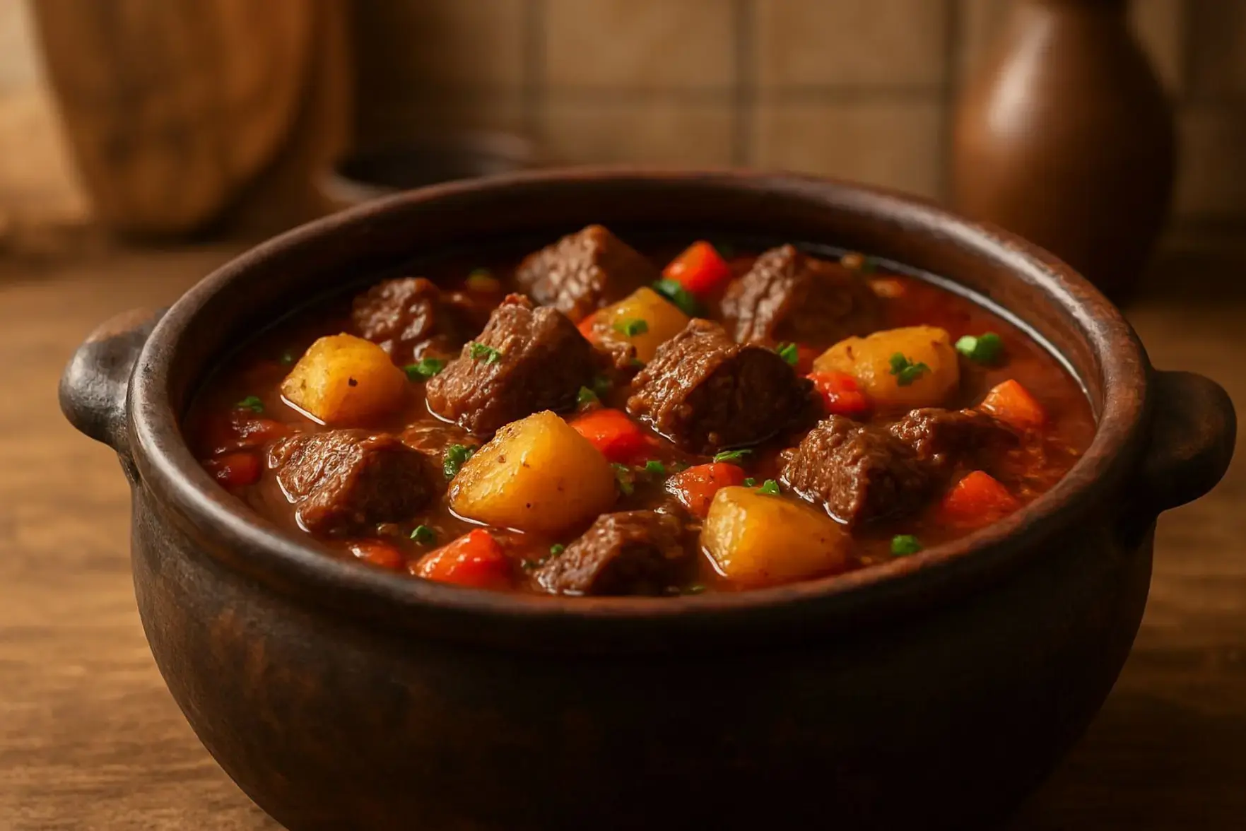 Receita de carne de panela com batata