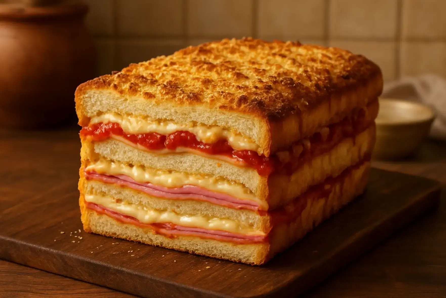 Receita de lasanha de pão de forma Receita de lasanha de pão de forma