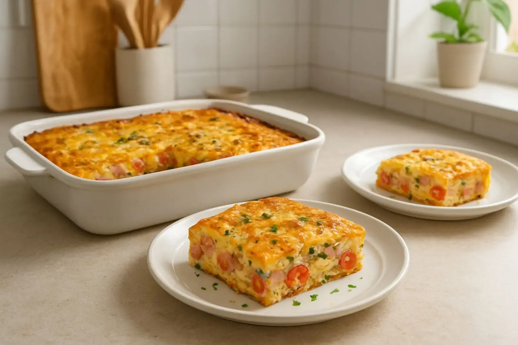 Receita de omelete de forno Receita de omelete de forno