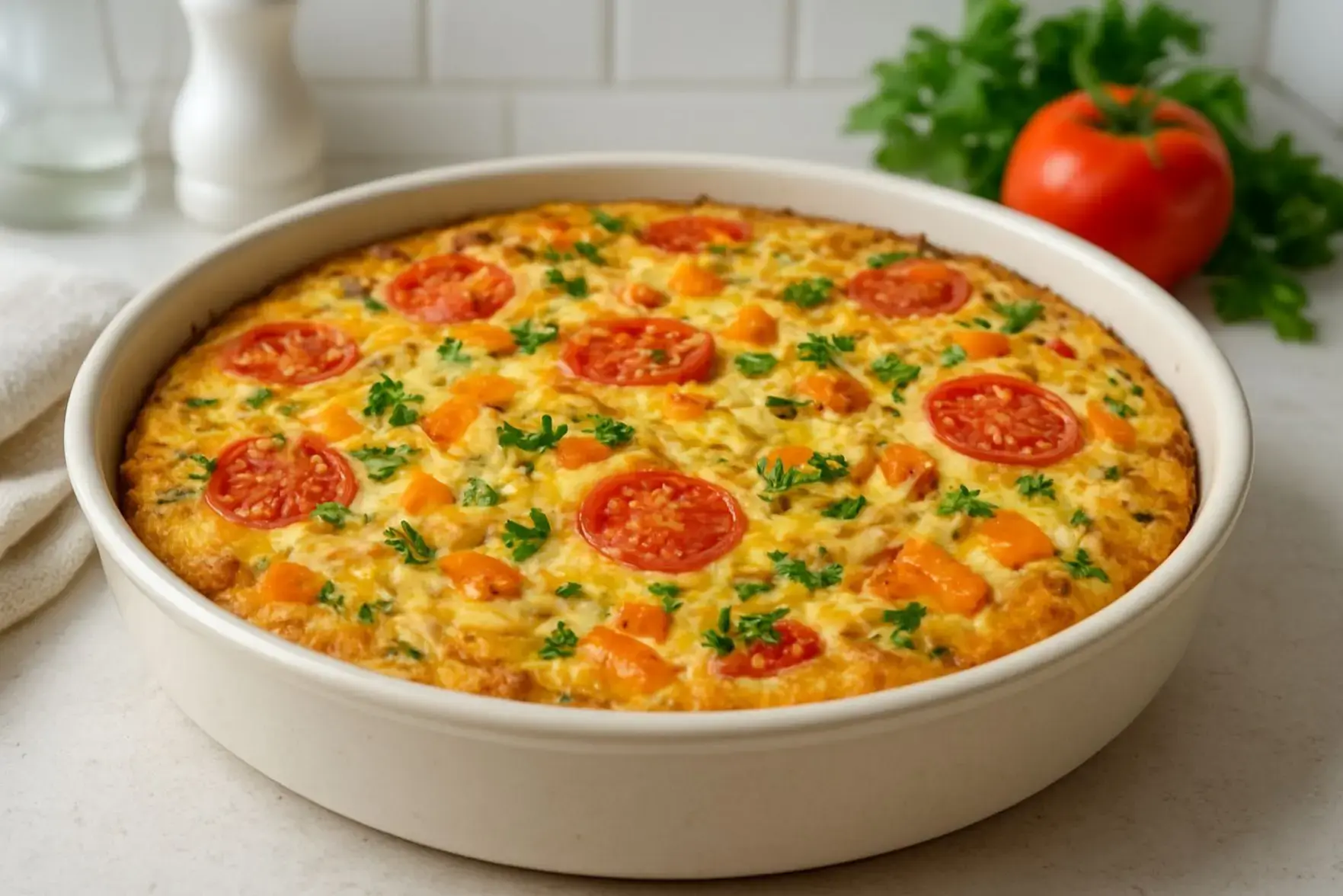 Receita de omelete de forno fit