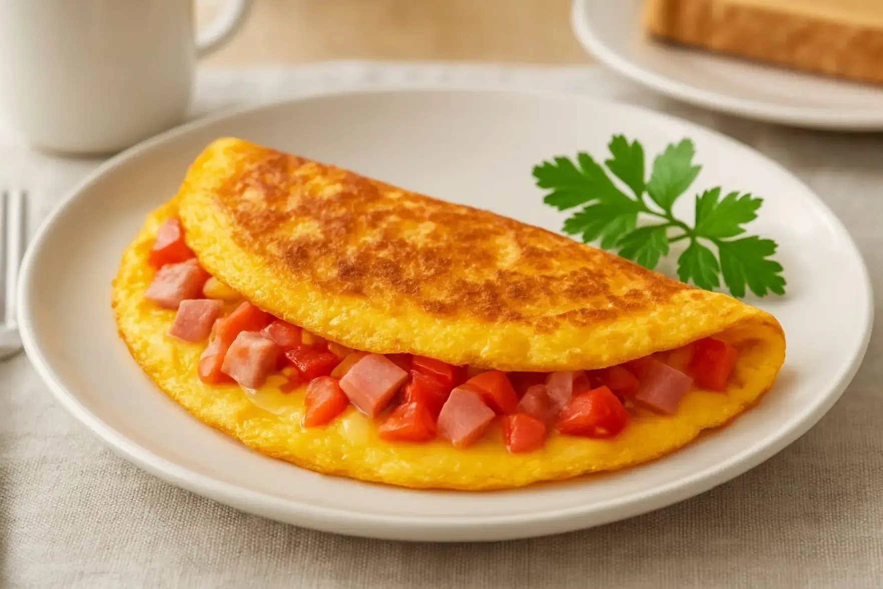 Receita de omelete recheada fácil