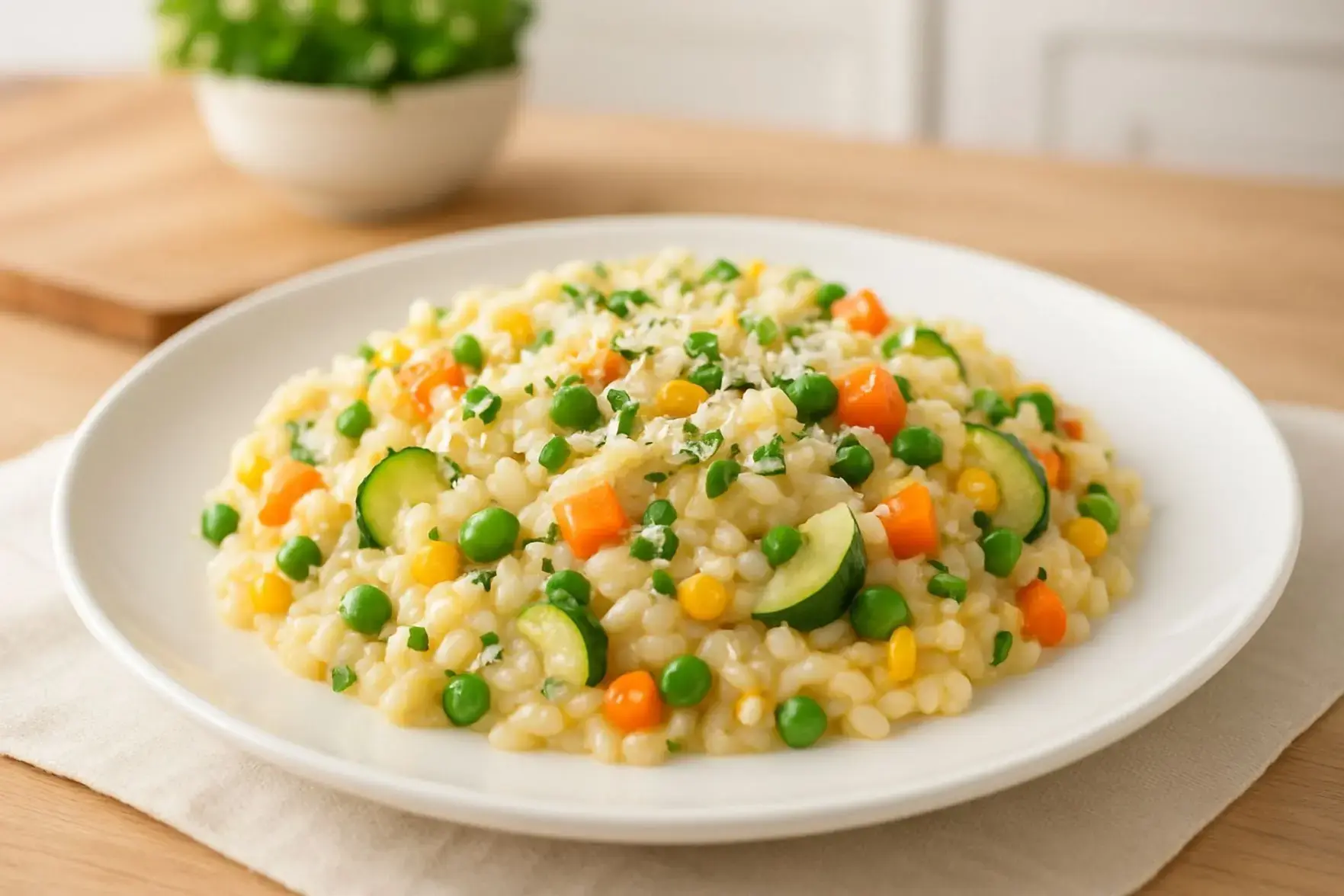 Receita de risoto rápido de legumes