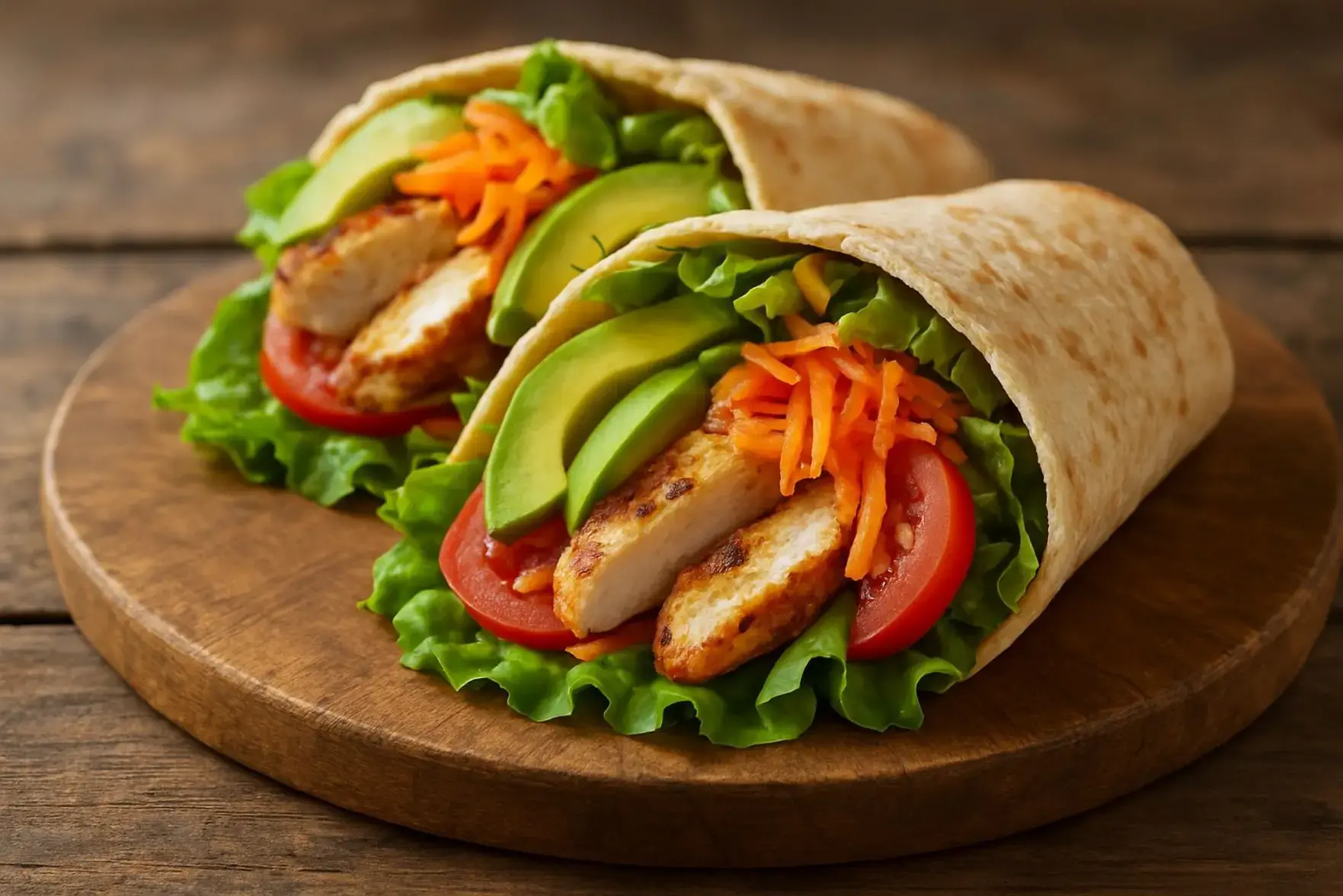 Receita de wrap saudável no pão sírio Receita de wrap saudável no pão sírio