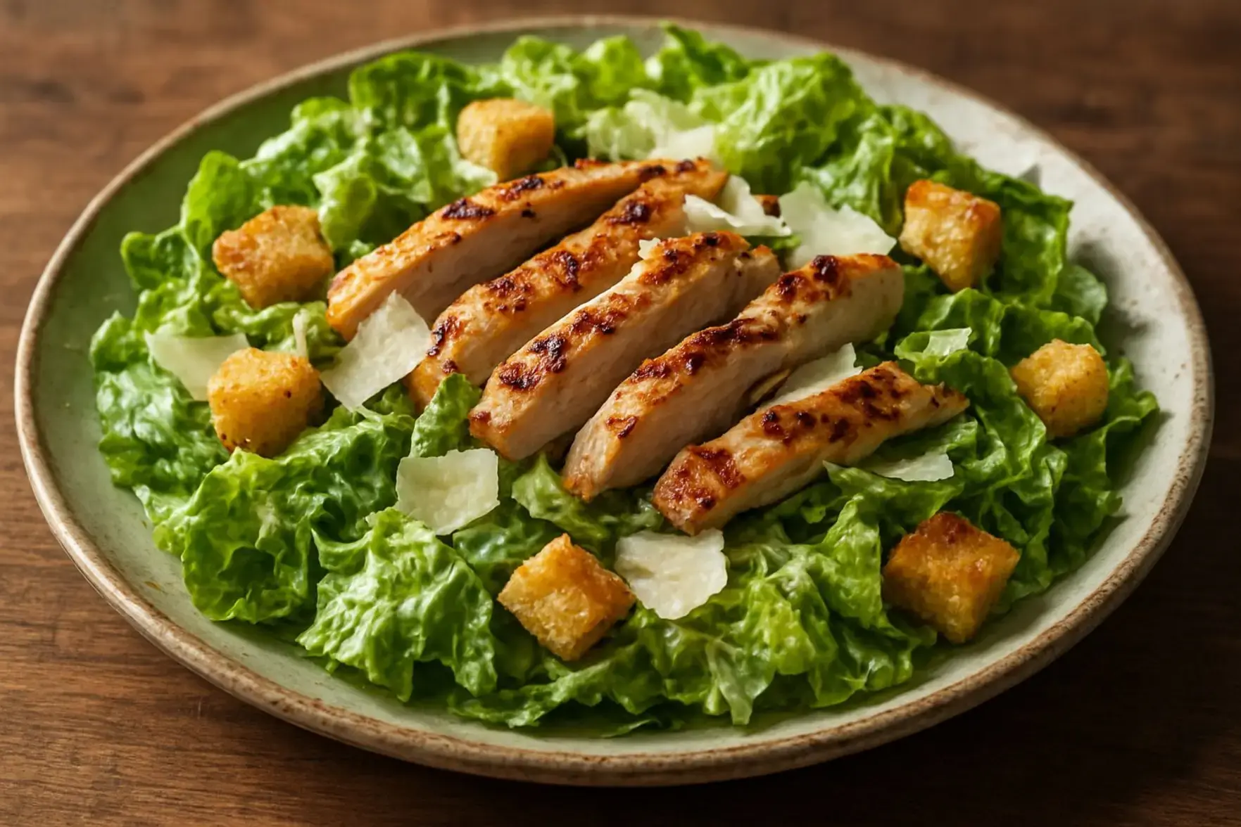 Salada Caesar com frango Salada Caesar com frango