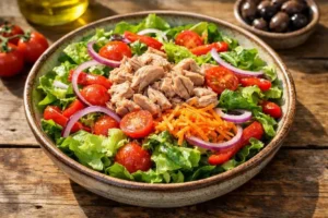 salada com atum