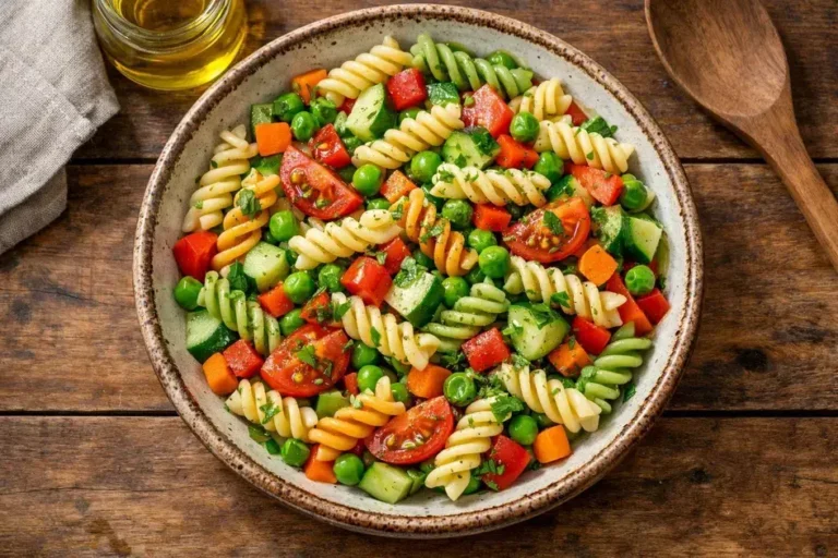 Salada de macarrão parafuso