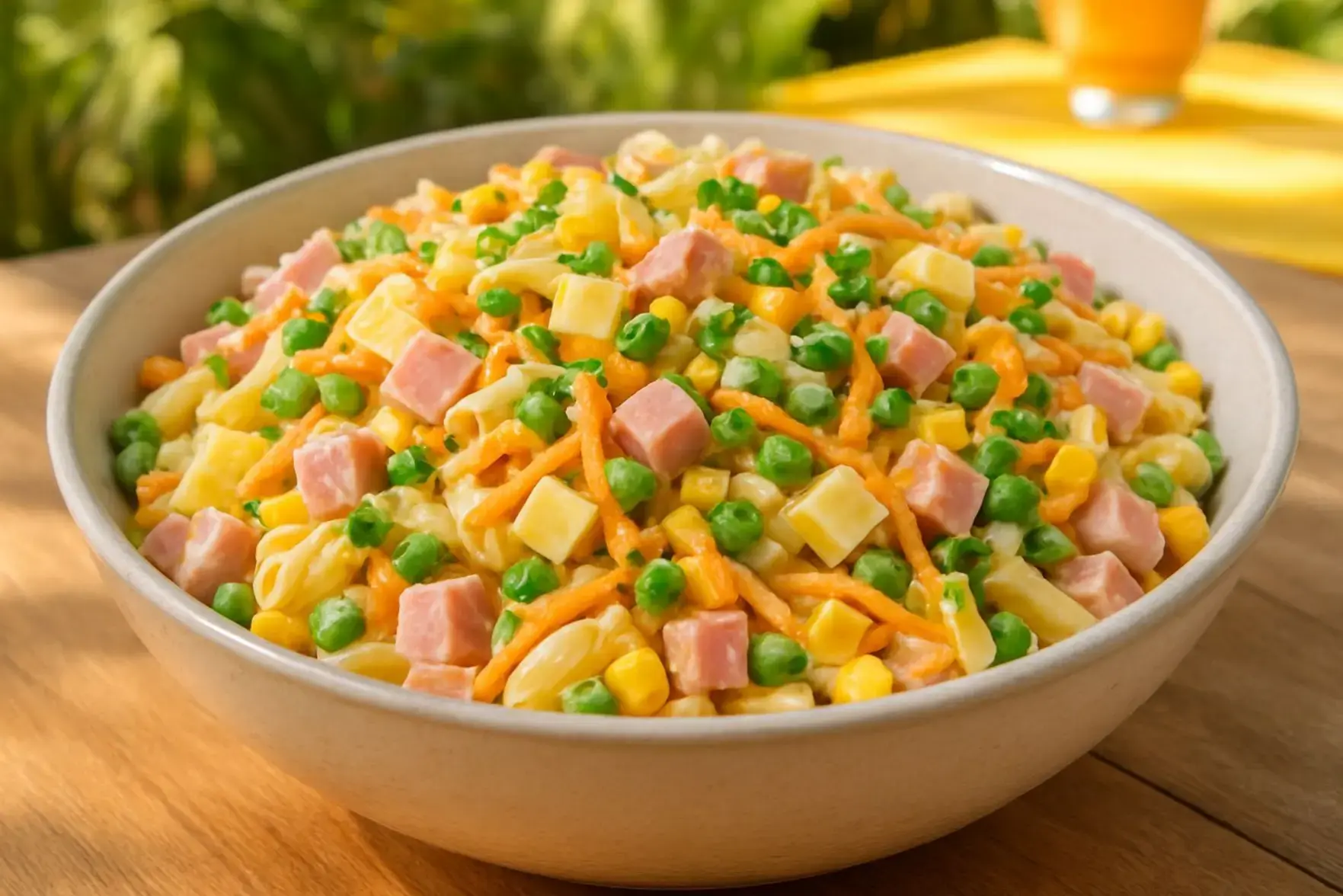 Salada fria de macarrão Salada fria de macarrão